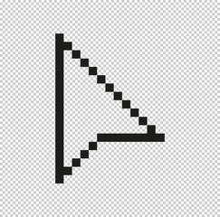 Fototapete - arrow cursor  - black vector icon