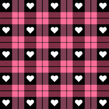 Valentine Day Tartan Plaid. Pattern Scottish Cage