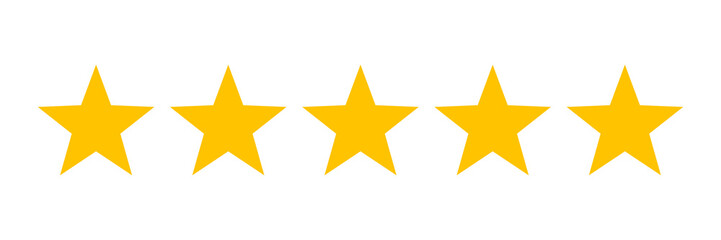Wall Mural - five stars rating
