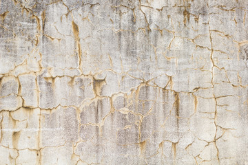 Wall Mural - old grunge wall with cracks and stains texture close up