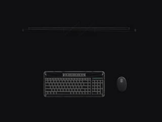 Poster - Background with computer