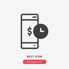 Poster - get money icon vector