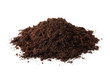 Pile of peat soil
