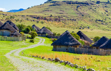 Basotho Cultural Village In Drakensberg Mountains South Africa