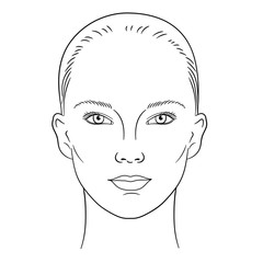 young woman face