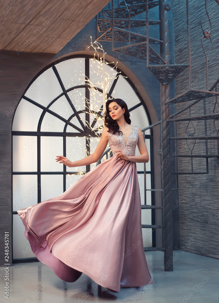 peach graduation dress Strapless Sparkly Tulle Long Evening Dress Peach A-Line Floor Length Prom Dress ARD2893 main image 0