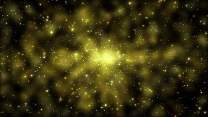 Wall Mural - beautiful abstract background, shiny glitter particles move smoothly on black background, dynamic, animation