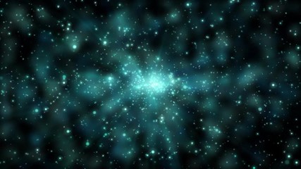 Wall Mural - beautiful abstract background, shiny glitter particles move smoothly on black background, dynamic, animation