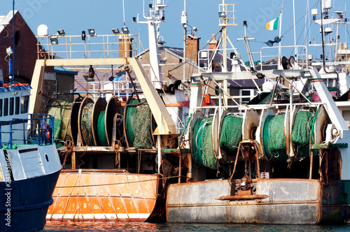 Fishing Boats In Howth Harbor Howth Dublin Ireland Stock Photo Adobe Stock