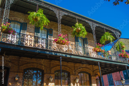 Fotografía French Quarter architecture, New Orleans, Louisiana, United States