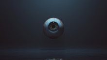 Human Eyeball Floating In A Watery Foggy Void 3d Illustration 3d Render