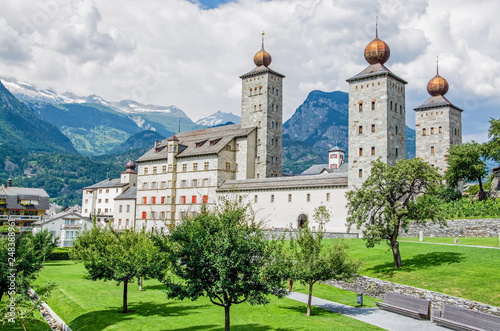 Cuadros en Lienzo Stockalperschloss, Brig, Schweiz