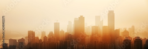 Cuadros en Lienzo Chongqing urban architecture sunset