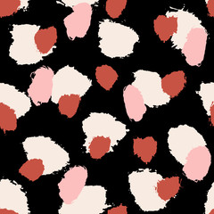 Poster - hand drawn brush strokes seamless pattern