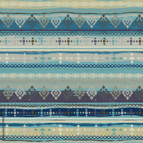 Obraz na plátně Ethnic boho seamless pattern