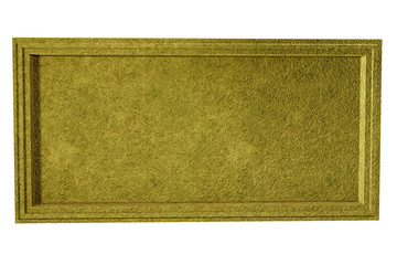 Poster - 3d rendering of mossy stone plate