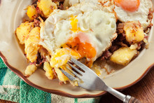 Corned Beef Hash On A Plate