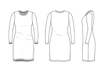 Poster - Blank clothing templates.