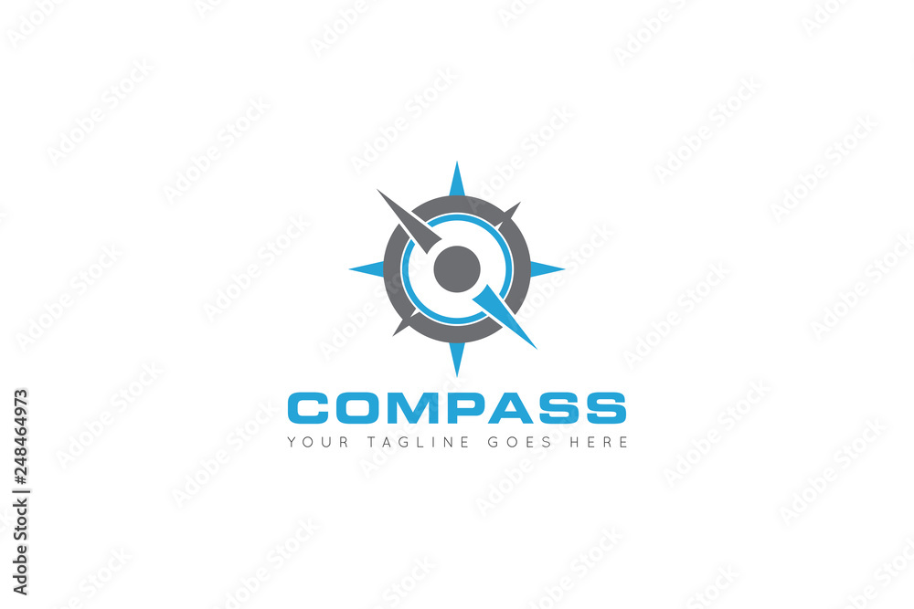 compass logo and icon vector illustration design template