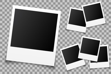 Fototapete - Set empty photo frame - vector for stock