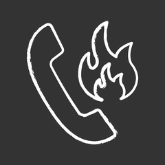 Poster - Hotline support chalk icon