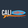 Calisurfing brand name, logo,  t-shirt graphics, print, poster, banner, flyer, postcard. Smell of the wind.