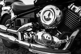Piękne motocykle, detal chrom