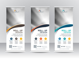 Wall Mural - Roll up banner stand template design