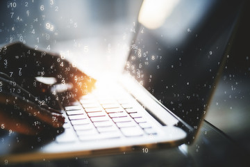 Poster - Laptop with coding