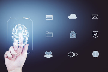 Aufkleber - Unlock and verification concept