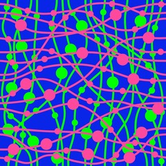 Fototapete - Lines randomly cross space.