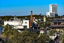  Orlando, Florida. January 11, 2019 Top View Of Open Mall And Hotels At Lake Buena Vista Area