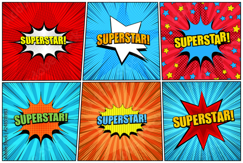 Cuadros en Lienzo Comic superstar bright collection