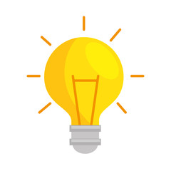 Wall Mural - bulb light isolated icon