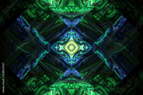 Animated Geometric fractal shape can illustrate daydreaming imagination psych...