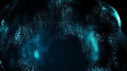 Poster - Speed connection networking concept design background. Abstract technology communication. 3d landscape. Big data.