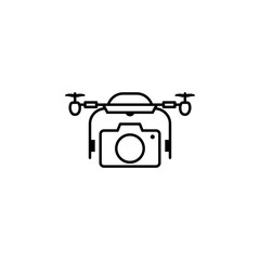 Poster - quadcopter, drone, camera, photography icon. Element of quadrocopter icon. Thin line icon for website design and development, app development. Premium icon