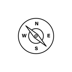 Poster - compass, navigation, direction icon. Element of quadrocopter icon. Thin line icon for website design and development, app development. Premium icon