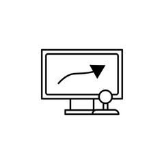 Poster - remote control, monitor, drone icon. Element of quadrocopter icon. Thin line icon for website design and development, app development. Premium icon