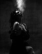 © Dmitry Lobanov - Young sensual beautiful sexy woman posing in summer fashion body jacket naked with smoke