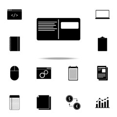 Aufkleber - notebook icon. web icons universal set for web and mobile