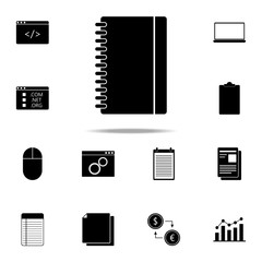 Aufkleber - notebook icon. web icons universal set for web and mobile