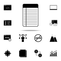 Aufkleber - notebook icon. web icons universal set for web and mobile