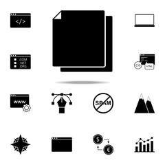 Aufkleber - paper icon. web icons universal set for web and mobile