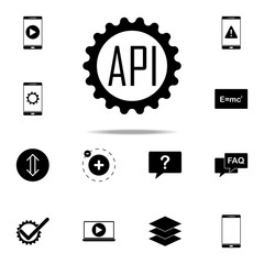 Poster - API setup icon. web icons universal set for web and mobile