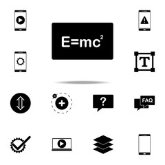 Poster - mathematical formula icon. web icons universal set for web and mobile