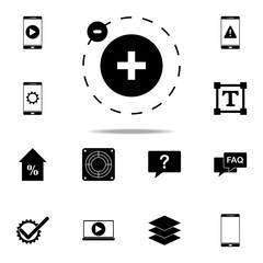 Poster - negative and positive poles icon. web icons universal set for web and mobile