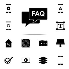 Aufkleber - FAQ conversation icon. web icons universal set for web and mobile