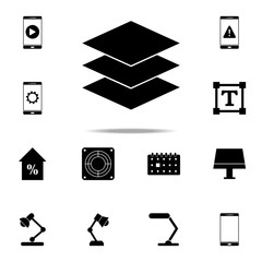 Aufkleber - layer icon. web icons universal set for web and mobile