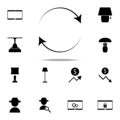 Poster - refresh sign icon. web icons universal set for web and mobile